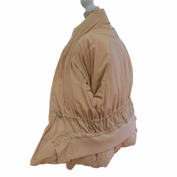 GANNI Whitman Puffer Down Jacket Peach Beige EU 38 US 6 - Picture 7 of 13